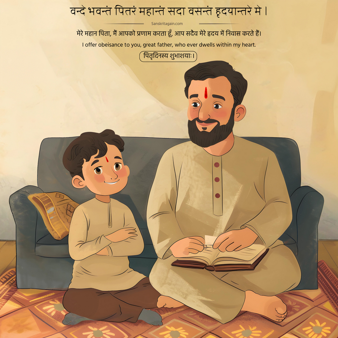 Happy Father's Day Quotes in Sanskrit