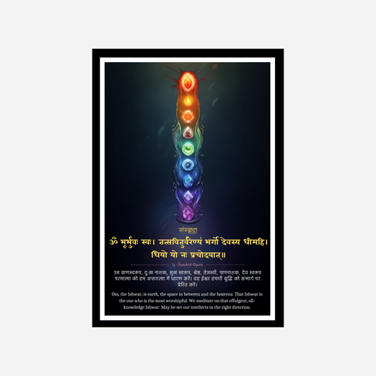 Gayatri Mantra Wall Frame