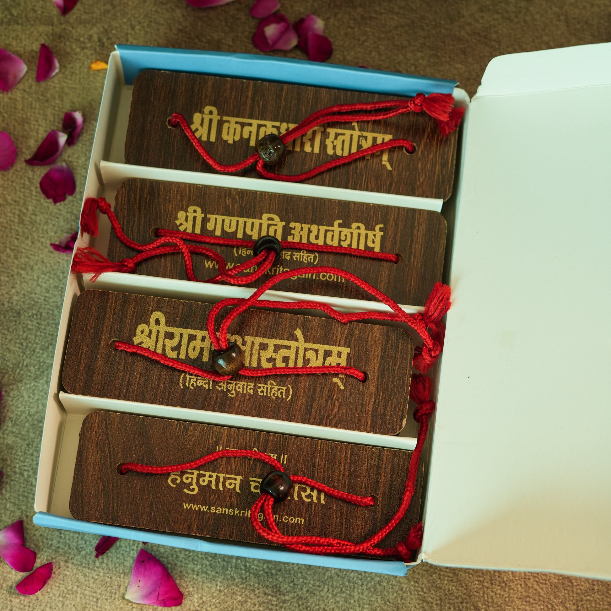Chalisa Sangrah Gift Set | 4 Pandulipi Box | Premium Gift for Durga Puja, Navratri, Diwali Housewarming & Festival Gifting-1