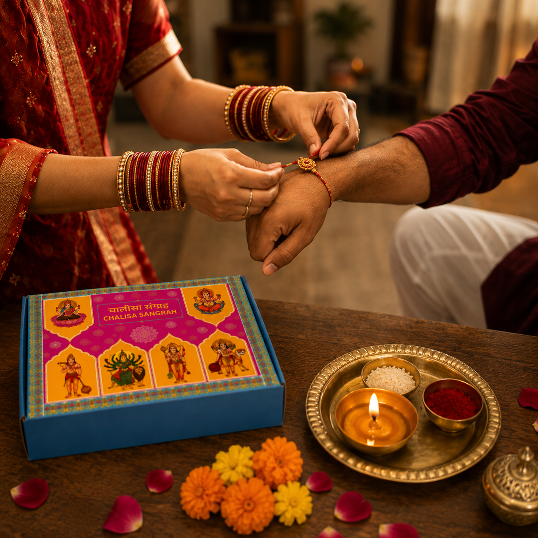 Chalisa Sangrah Gift Set | 4 Pandulipi Box | Premium Gift for Festival Gifting