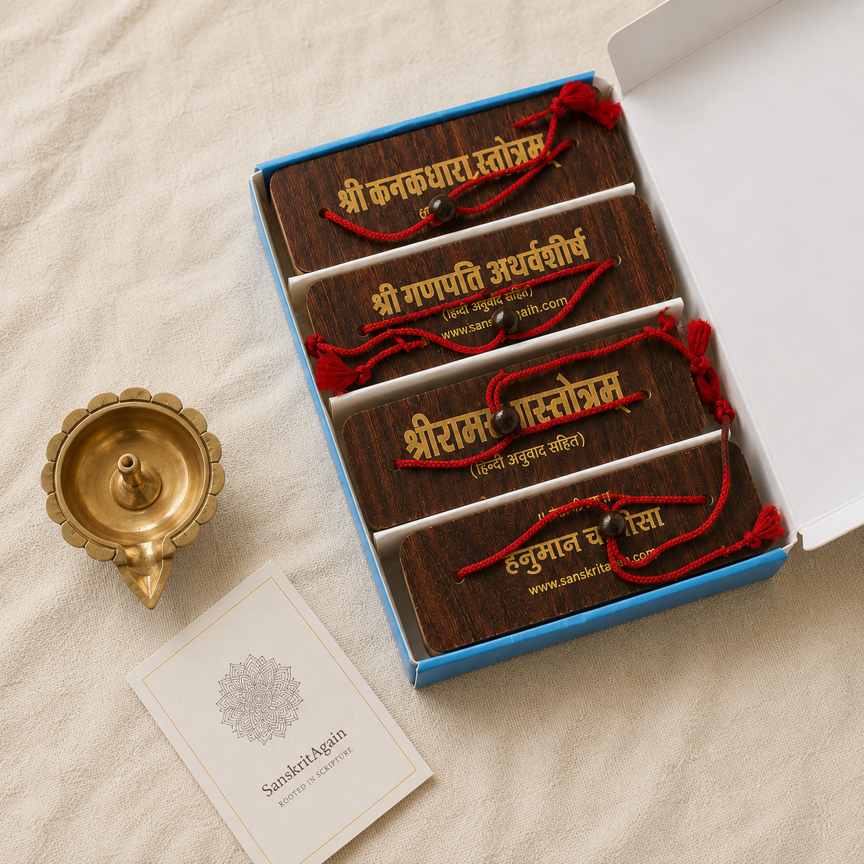 Chalisa Sangrah Gift Set | 4 Pandulipi Box | Premium Gift for Festival Gifting