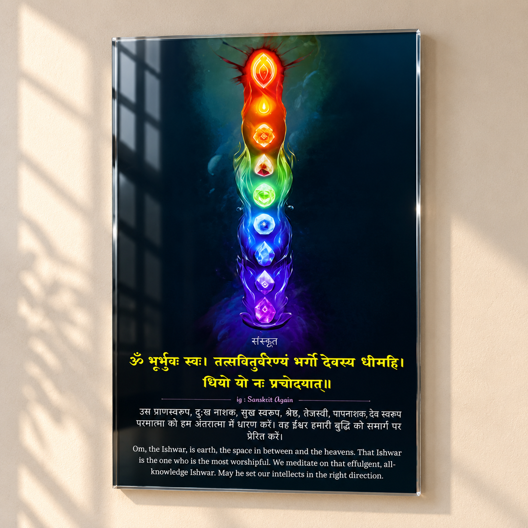 Gayatri Mantra Wall Frame