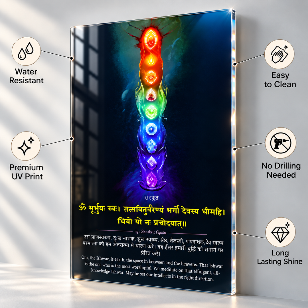 Gayatri Mantra Wall Frame