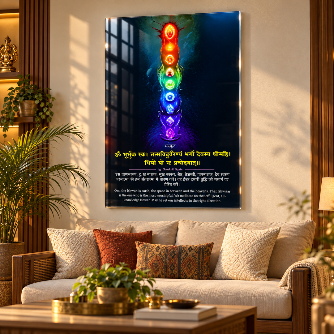 Gayatri Mantra Wall Frame