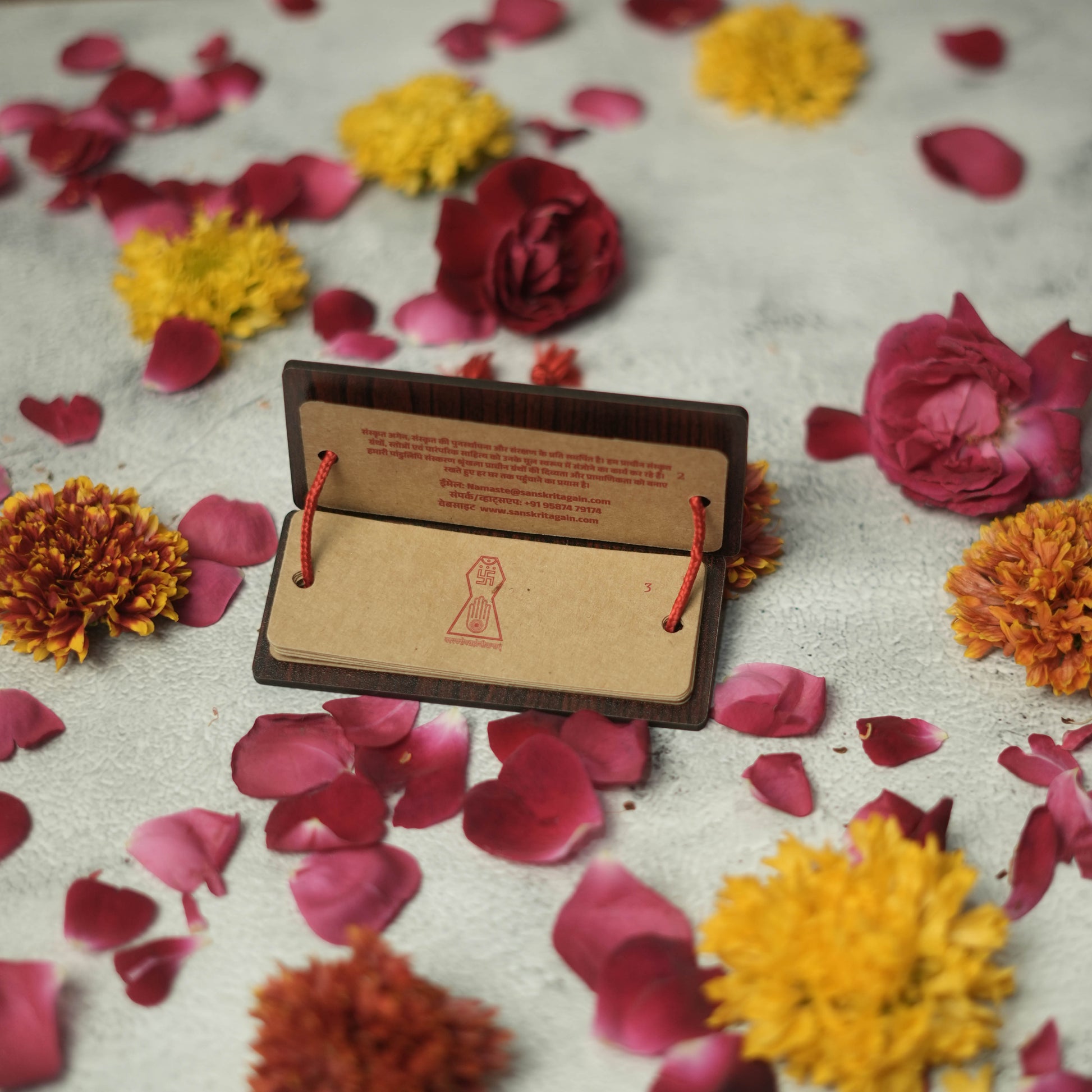 Namokar Mahamantra – Pandulipi Format Scripture | Premium Wooden  | Jain Mantra Gift sanskirtagain