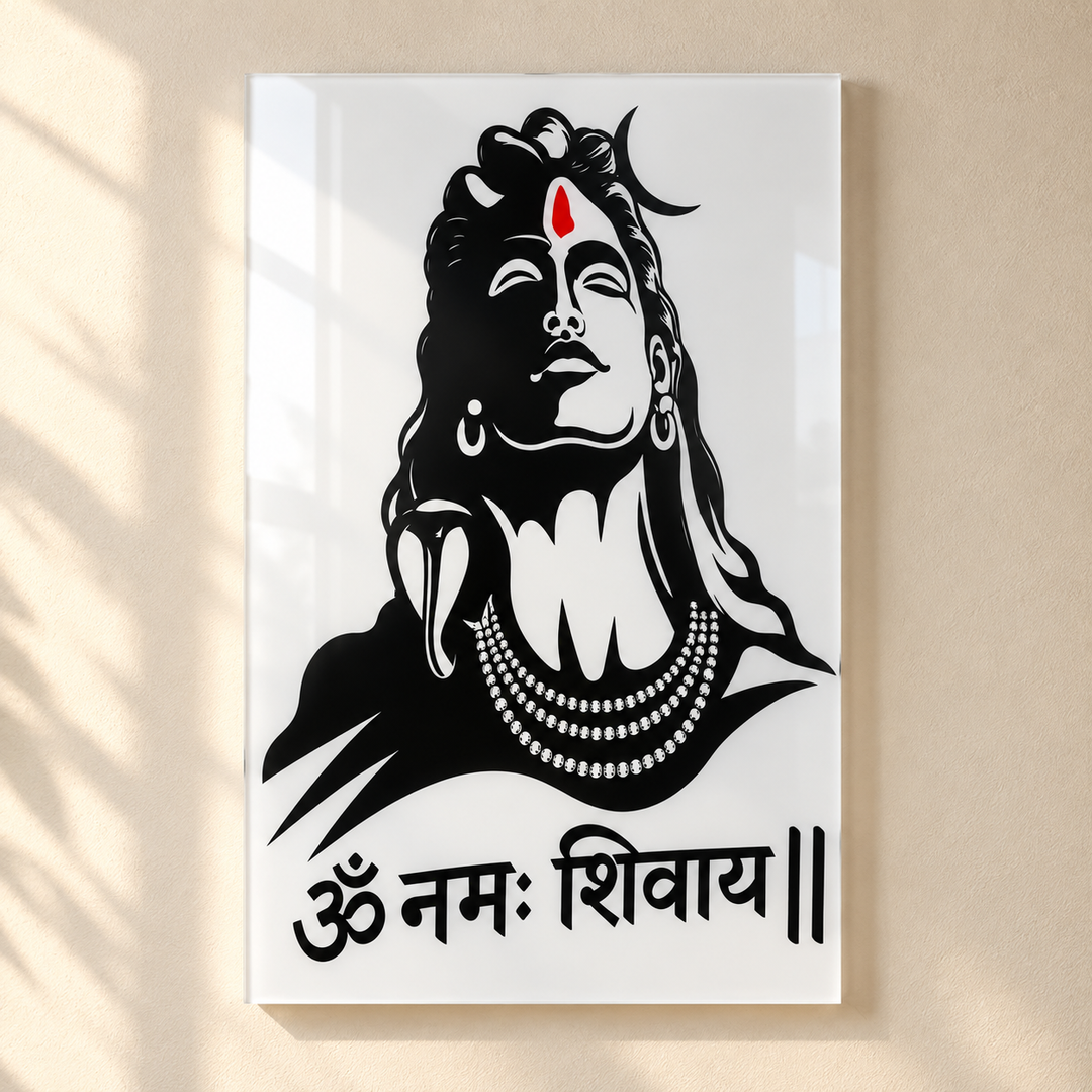 Om Namah Shivaya Acrylic Wall Frame