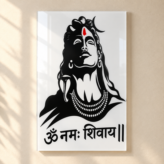 Om Namah Shivaya Acrylic Wall Frame