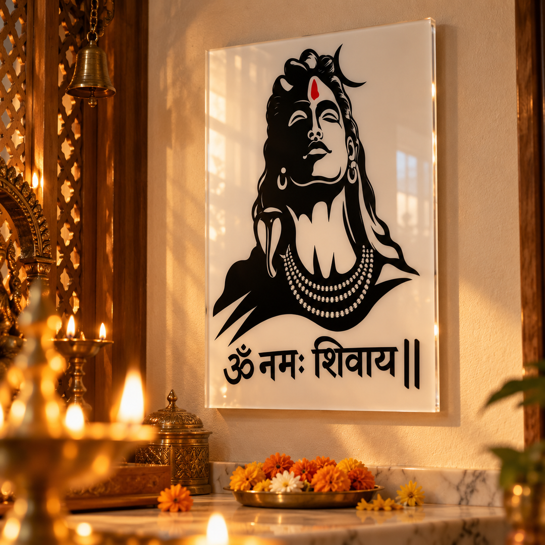 Om Namah Shivaya Acrylic Wall Frame