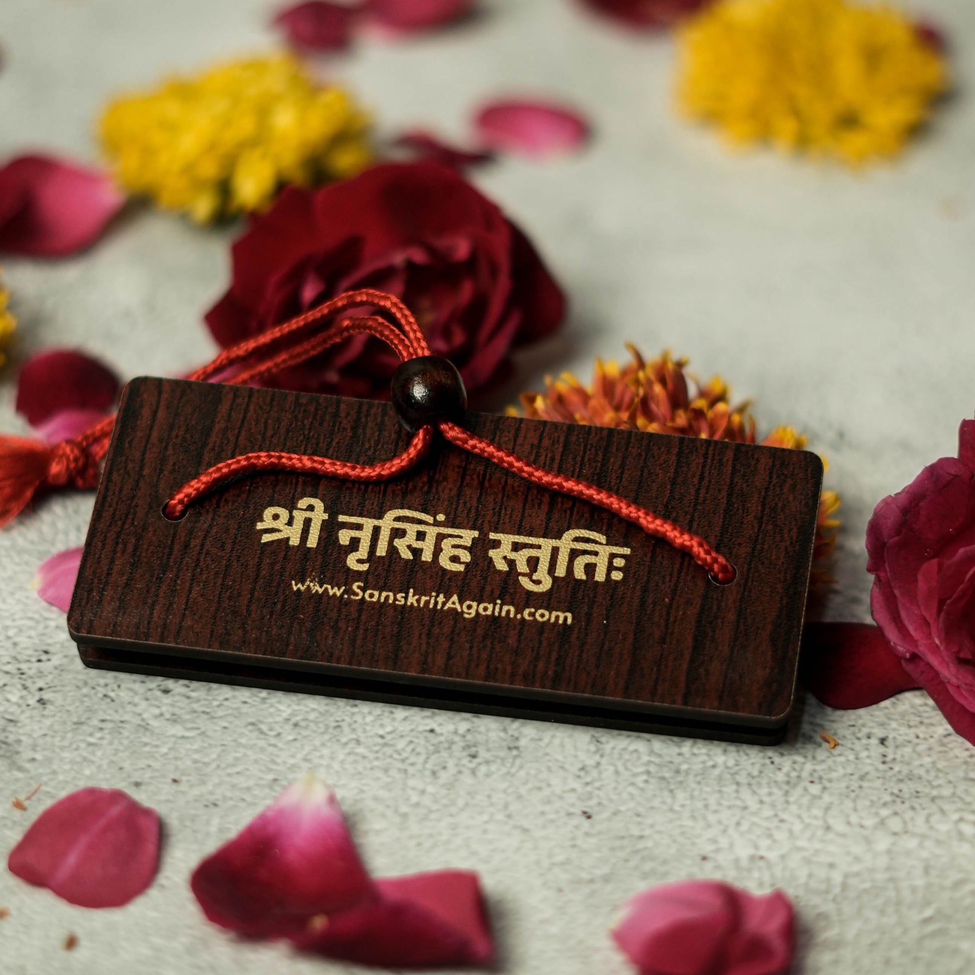 sanskrit Shri Narasimha Stuti – Pandulipi Format Scripture | Premium Wooden